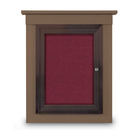 United Visual Products 72"x36" 3-Door Enclosed Letterboard, Green Vinyl/Lt Oak UV2627O-LTOAK-HUNGRN
